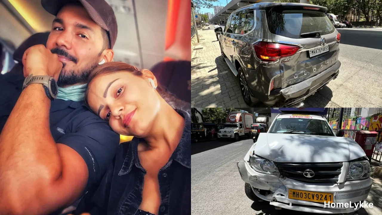 Rubina Dilaik And Abhinav Shukla Car Hit By A Truck